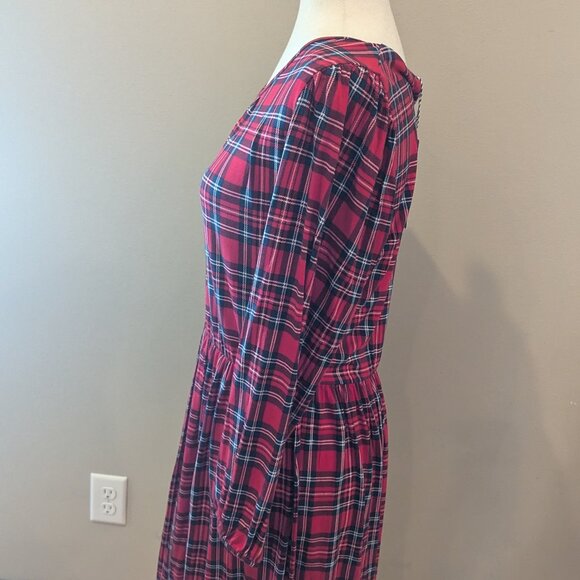 Draper James Fit and Flare Dress in Angie Plaid - Picture 9 of 11